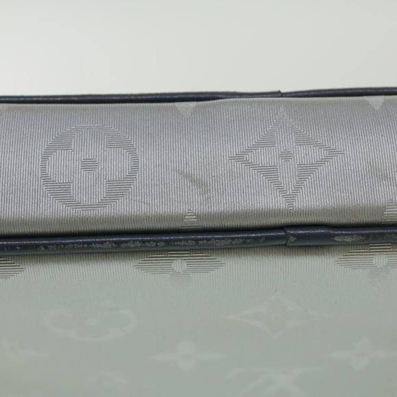 LOUIS VUITTON Monogram satellite alpha Clutch Bag Silver M44171 LV Auth 32344A - Picture 7 of 16